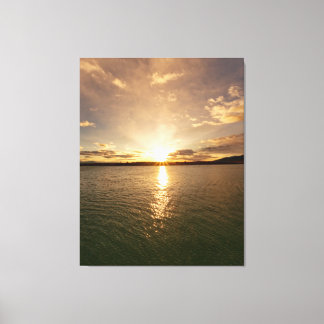 Break of day on Lago Argentino in Patagonia Canvas Print
