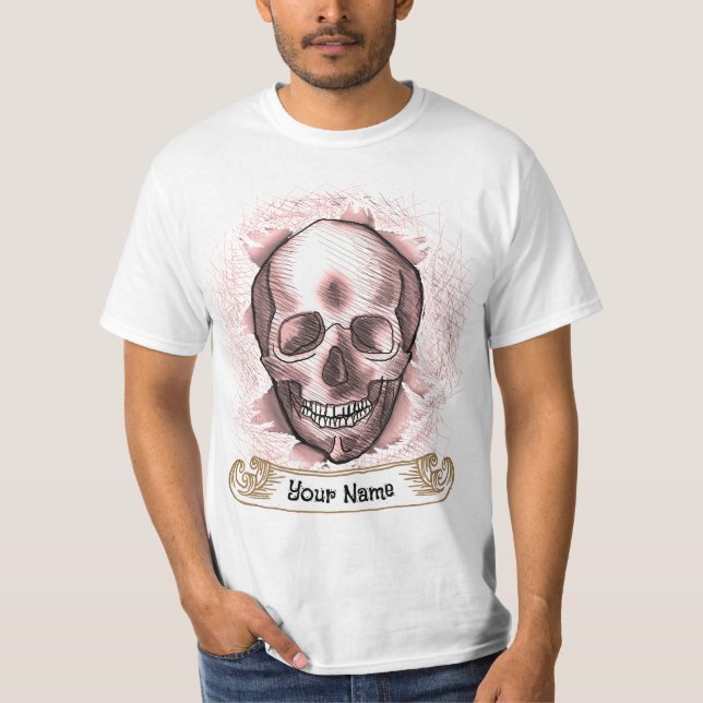 Break Out Red Skull  t-shirts (Front)