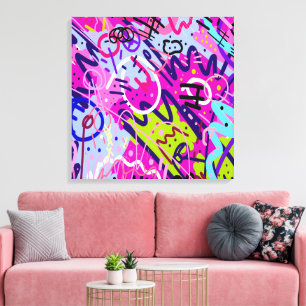 Break Out Star: Abstract Art  Canvas Print