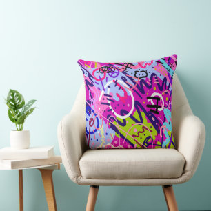 Break Out Star: Abstract Art  Throw Pillow