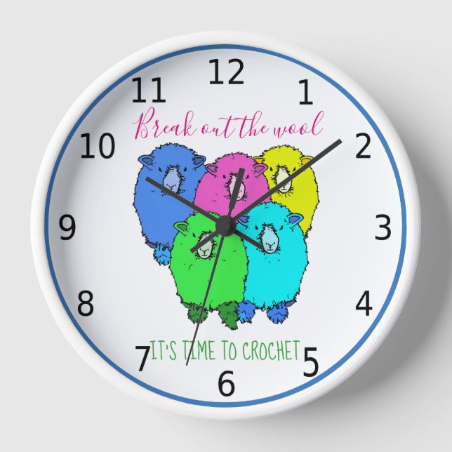 Break out the wool, it's time to crochet clock (Front)