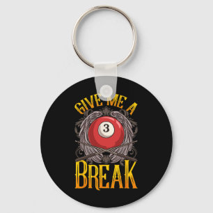 Break Shot Express The Billiards Plea Keychain