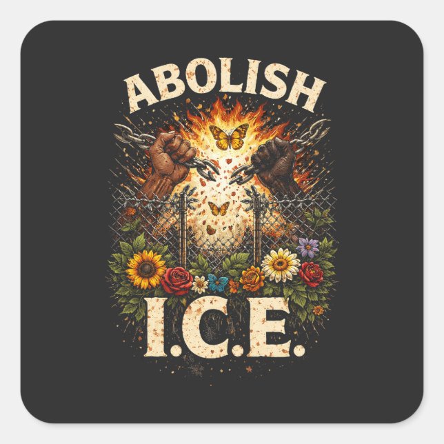 Break the Chains Square Sticker (Front)