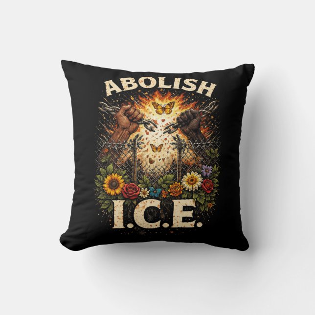 Break the Chains Throw Pillow (Front)