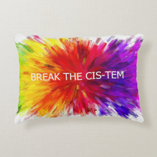 Break the Cis-tem Fleece Blanket Decorative Pillow