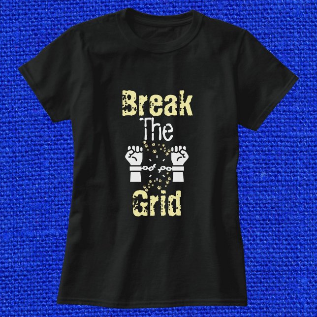 Break The Grid With Cat Paw Personalized Black T-Shirt (Creator Uploaded)