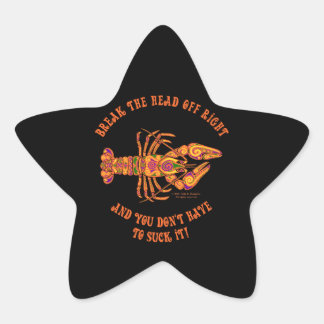 Break the Head Crawfish Star Sticker