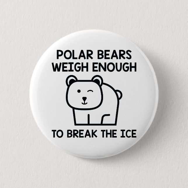 Break The Ice 2 Inch Round Button (Front)