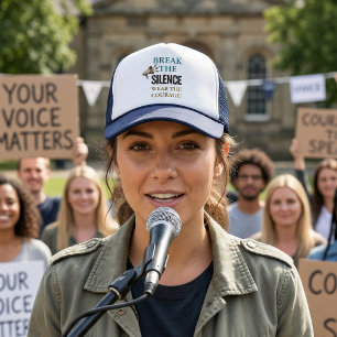 Break the Silence Courage Trucker Hat