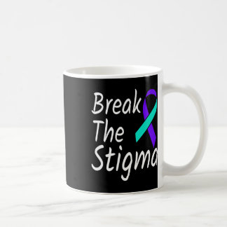 Break The Stigma Suicide Prevention Ribbon Awarene Coffee Mug