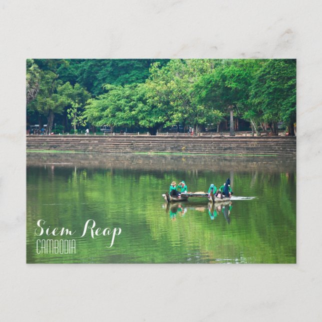 "Break Time" Siem Reap Postcard (Front)