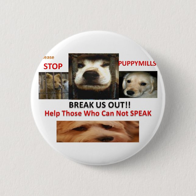 BREAK US OUT 2 INCH ROUND BUTTON (Front)