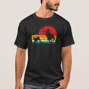 Breakaway Roping Cowgirl Retro Rodeo Graphic Calf  T-Shirt