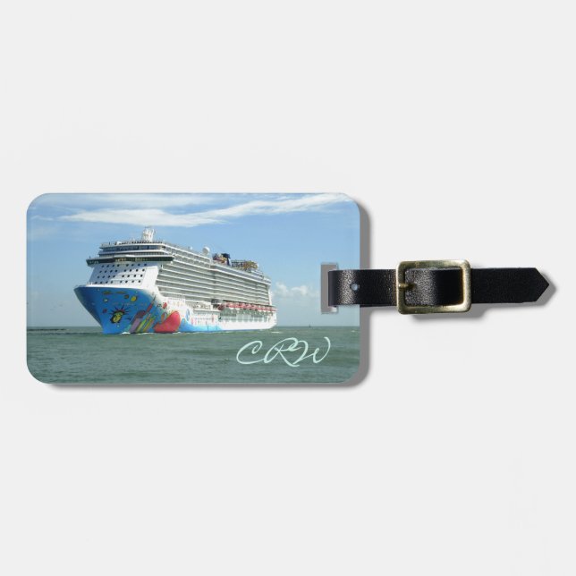 Breakaway Underway Monogrammed Luggage Tag (Front Horizontal)