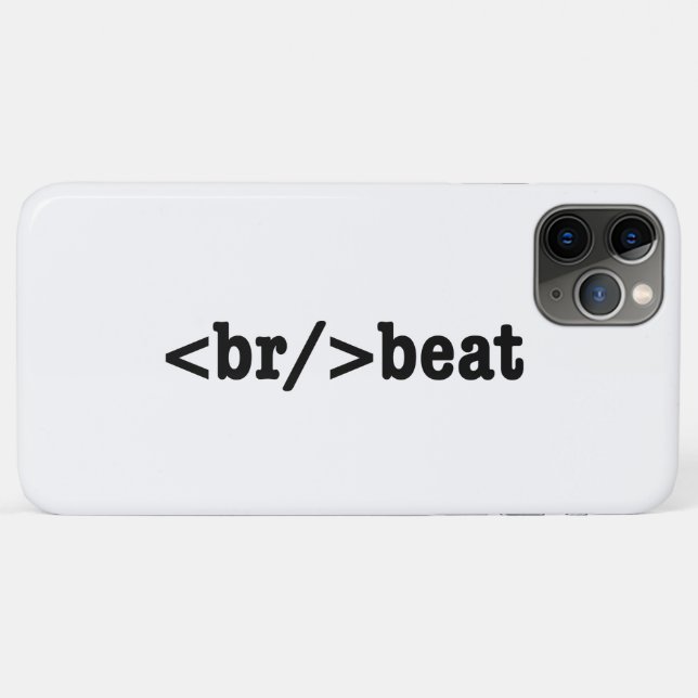 breakbeat HTML Code Case-Mate iPhone Case (Back (Horizontal))