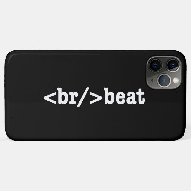 breakbeat HTML Code Case-Mate iPhone Case (Back (Horizontal))