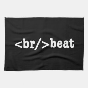 breakbeat HTML Code Kitchen Towel