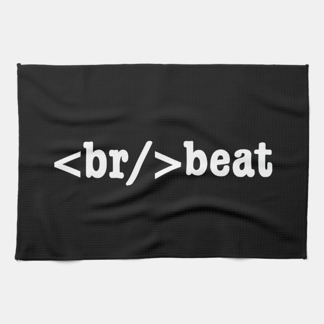 breakbeat HTML Code Kitchen Towel (Horizontal)