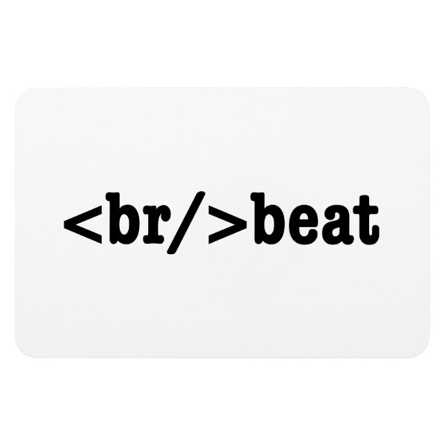 breakbeat HTML Code Magnet (Horizontal)