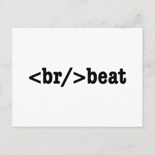 breakbeat HTML Code Postcard