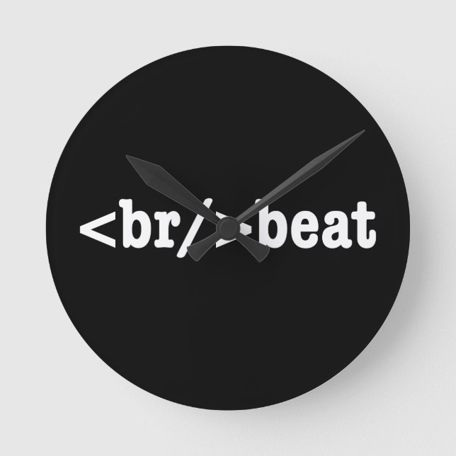 breakbeat HTML Code Round Clock (Front)