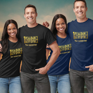 Breakdance black yellow  T-Shirt