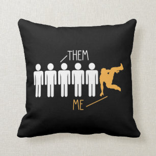 Breakdance Boring People Difference Breakdancing Throw Pillow