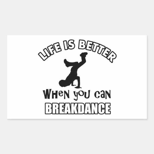 Breakdance dance designs sticker (Front)