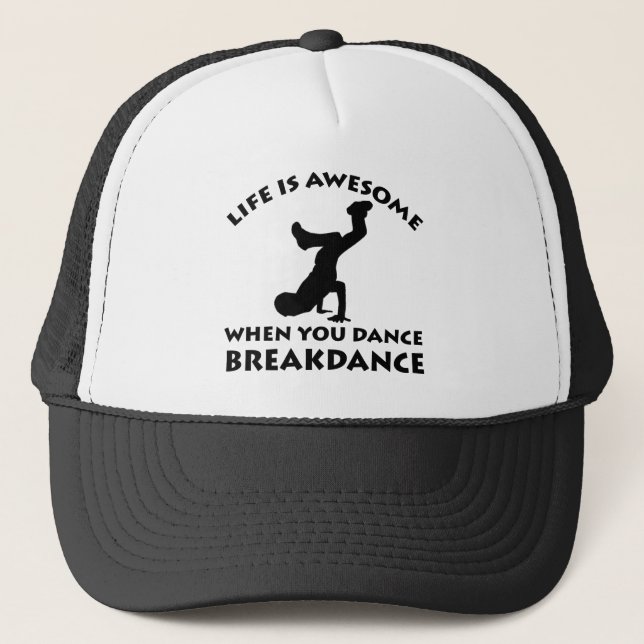 Breakdance Dance Trucker Hat (Front)