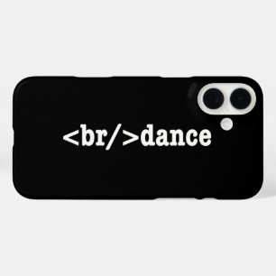breakdance HTML Code iPhone 16 Plus Case