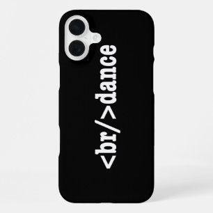 breakdance HTML Code iPhone 16 Plus Case