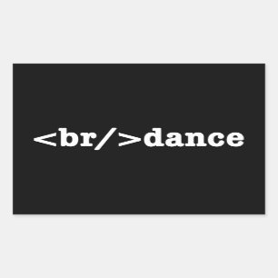 breakdance HTML Code Sticker