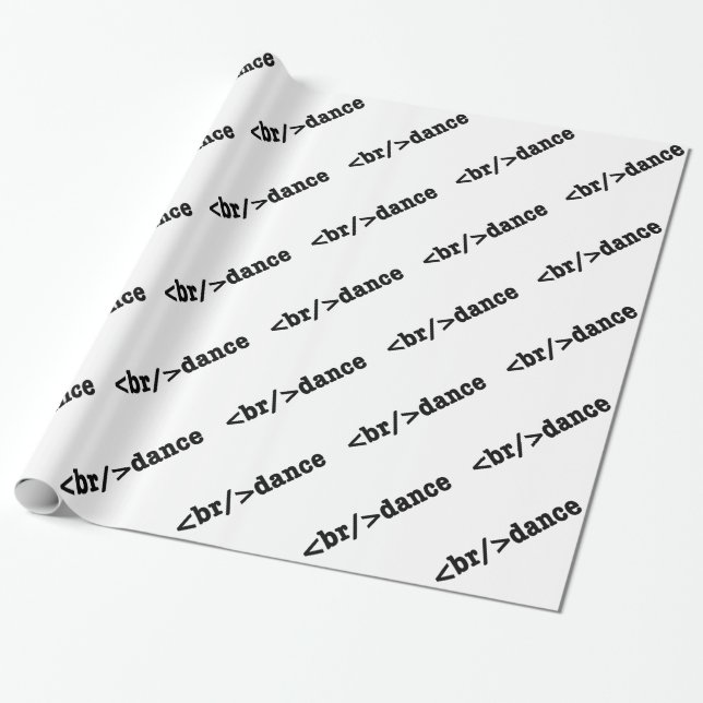 breakdance HTML Code Wrapping Paper (Unrolled)