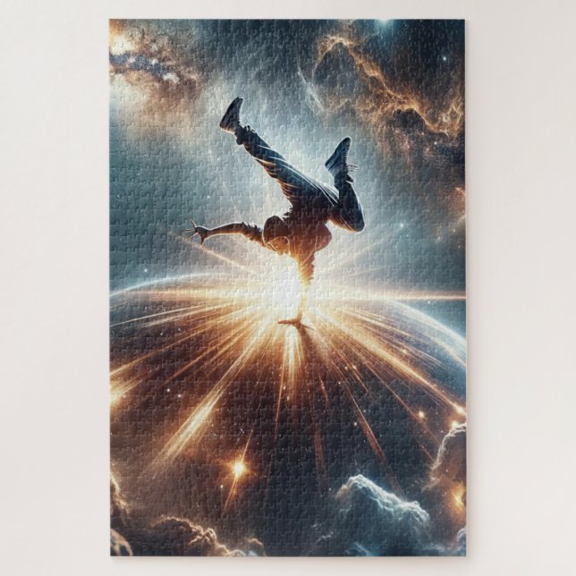 Breakdance meets the Universe Jigsaw Puzzle (Vertical)