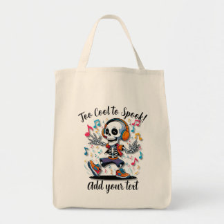 Breakdance Skeleton – Large Halloween Tote Bag