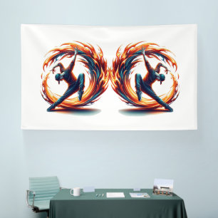 Breakdance Street Fire With Urban Energy  Banner