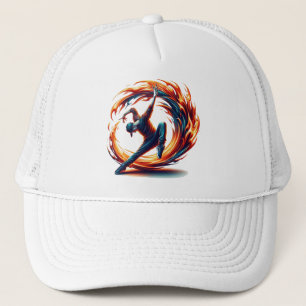 Breakdance Street Fire With Urban Energy Trucker Hat