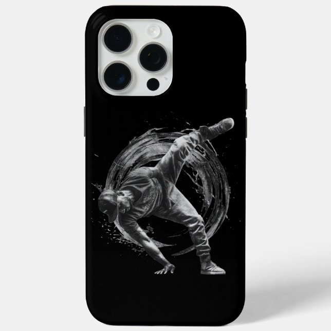 Breakdance Urban Style Monochrome Motion Art  Case-Mate iPhone Case (Back)