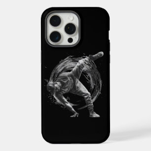 Breakdance Urban Style Monochrome Motion Art  iPhone 15 Pro Max Case