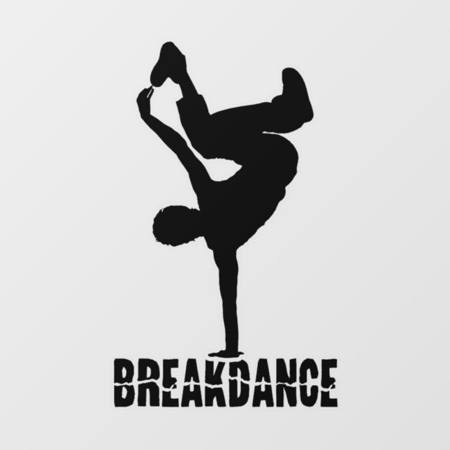 Breakdance Window Cling (Sheet)
