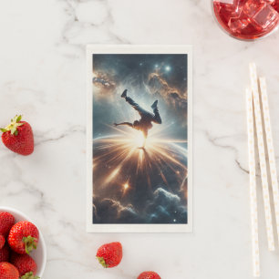 Breakdancer in action, Ai, Action in the Galaxy Napkin