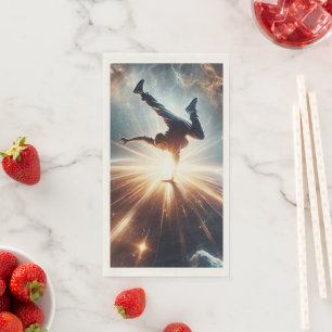 Breakdancer in action, Ai, Action in the Galaxy Napkin