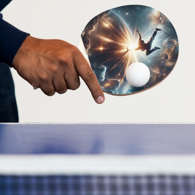 Breakdancer in action, Ai, Action in the Galaxy Ping Pong Paddle (Insitu)