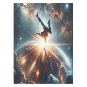 Breakdancer in action, Ai, Action in the Galaxy Tablecloth