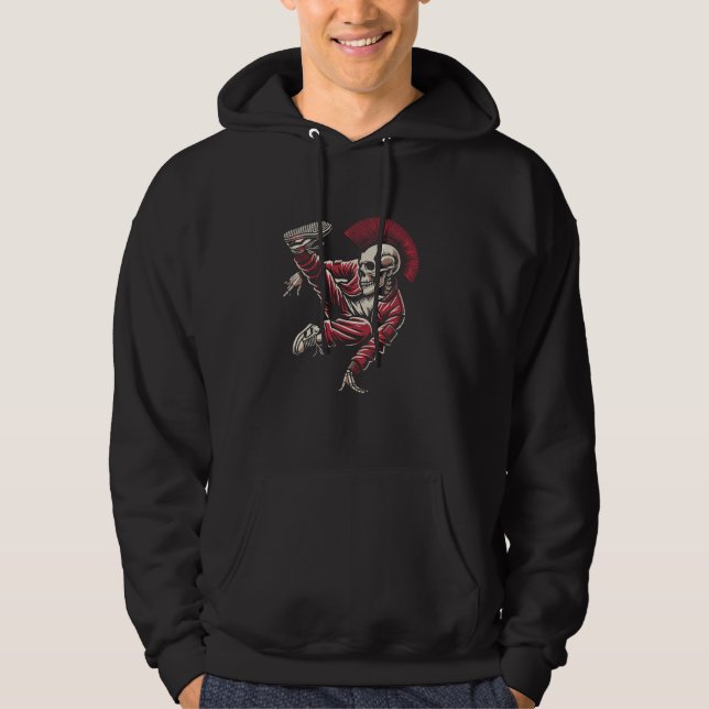 Breakdancer Skeleton Breakdancing Dancing - Bboy I Hoodie (Front)
