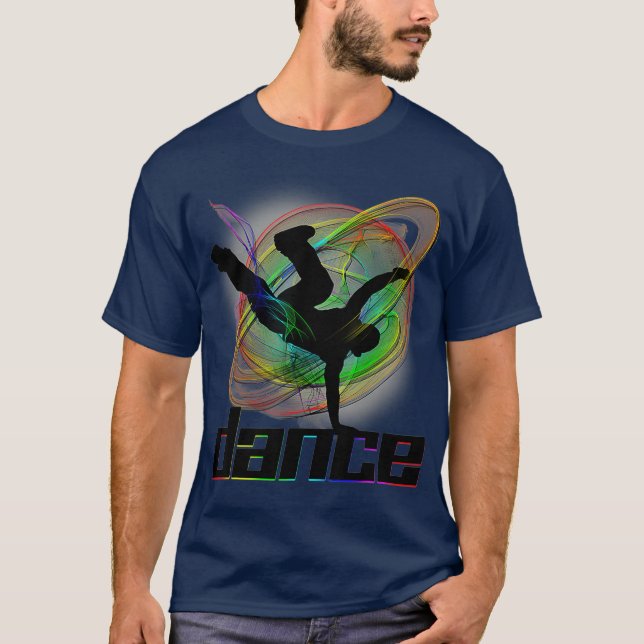 Breakdancing Street Dance Fast Movement Dancing T-Shirt (Front)