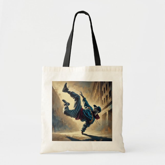 Breakdancing Tote Bag (Front)