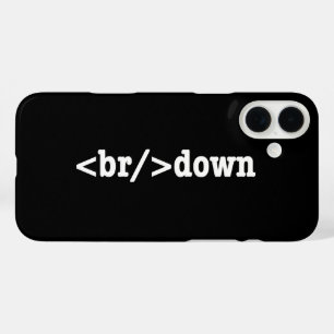 breakdown HTML Code iPhone 16 Plus Case