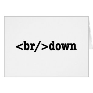 breakdown HTML Code Greeting Card