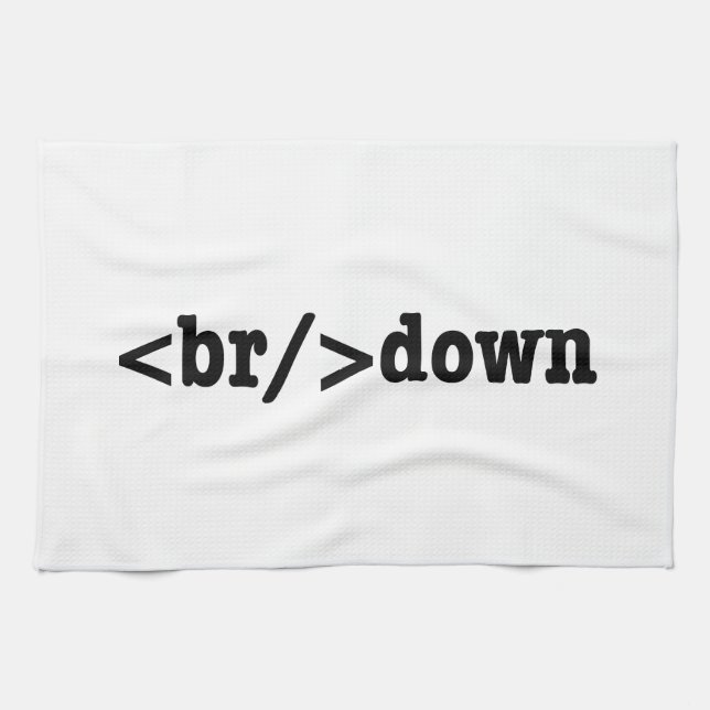 breakdown HTML Code Kitchen Towel (Horizontal)